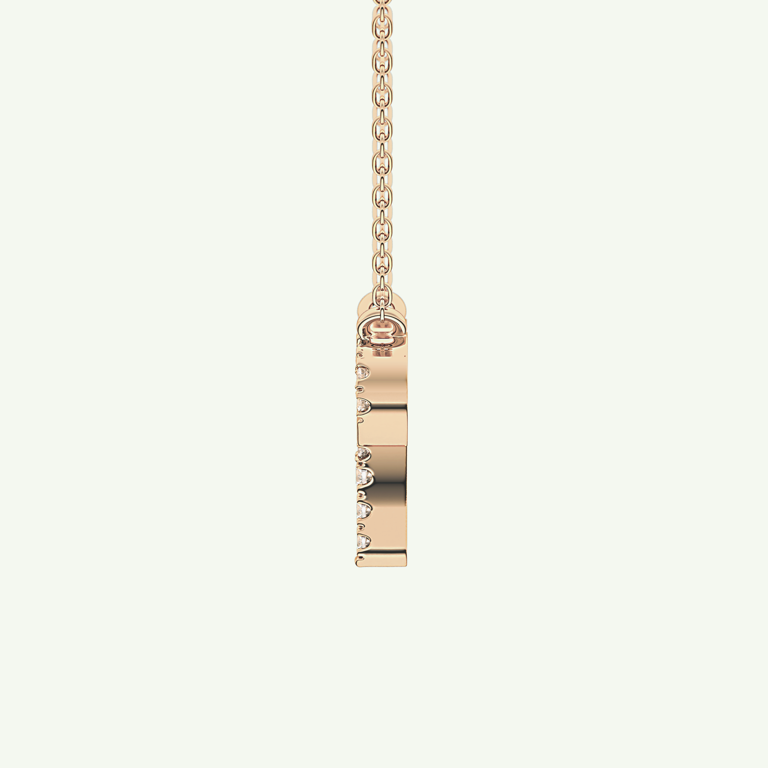 0.098 TCW Round Lab-Grown Diamond Aries Zodiac Necklace 11