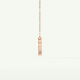 0.098 TCW Round Lab-Grown Diamond Aries Zodiac Necklace 14