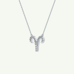 0.098 TCW Round Lab-Grown Diamond Aries Zodiac Necklace 19