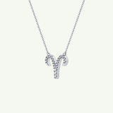 0.098 TCW Round Lab-Grown Diamond Aries Zodiac Necklace 19