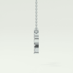 0.098 TCW Round Lab-Grown Diamond Aries Zodiac Necklace 18
