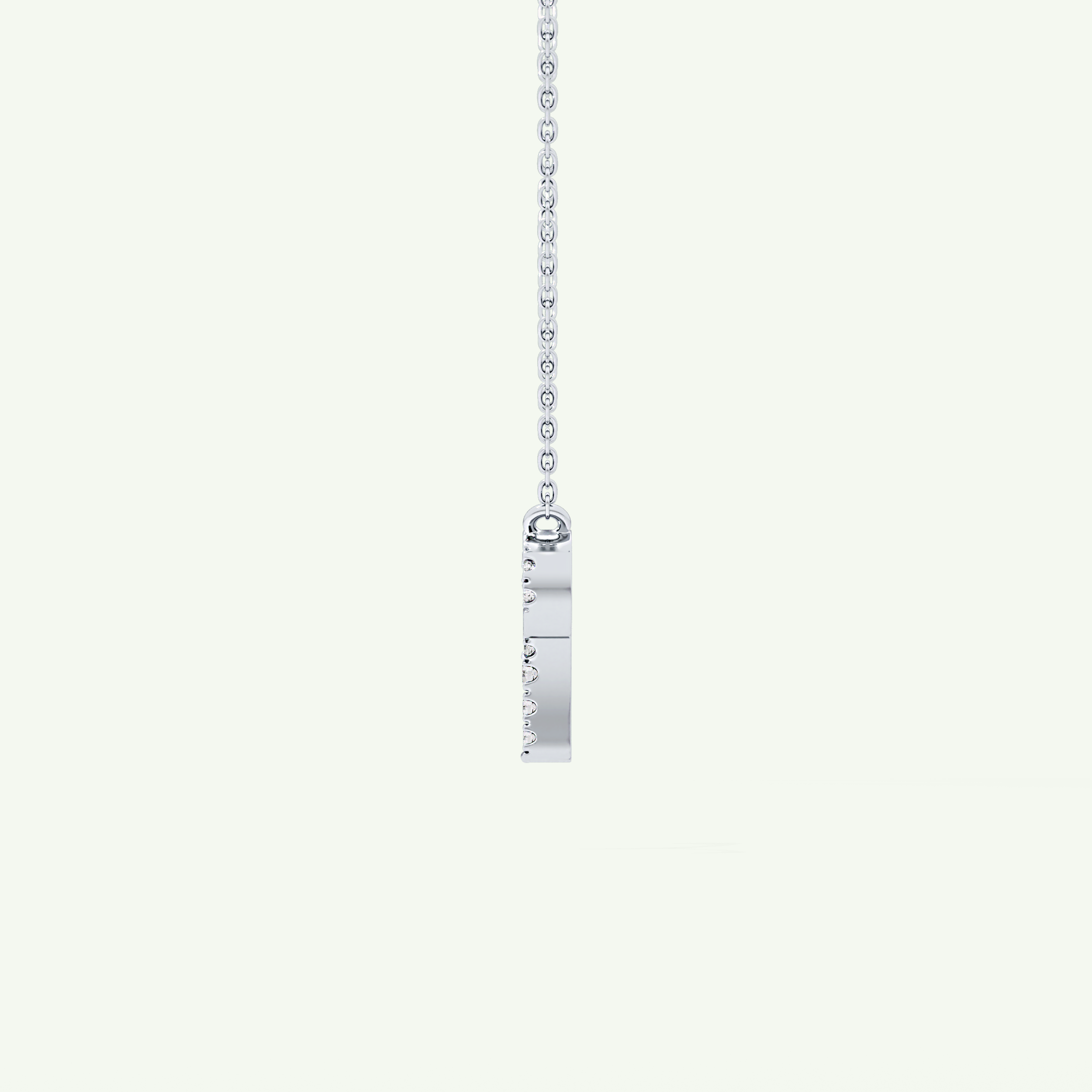 0.098 TCW Round Lab-Grown Diamond Aries Zodiac Necklace 21
