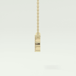 0.114 TCW Round Lab-Grown Diamond Aquarius Zodiac Necklace 4