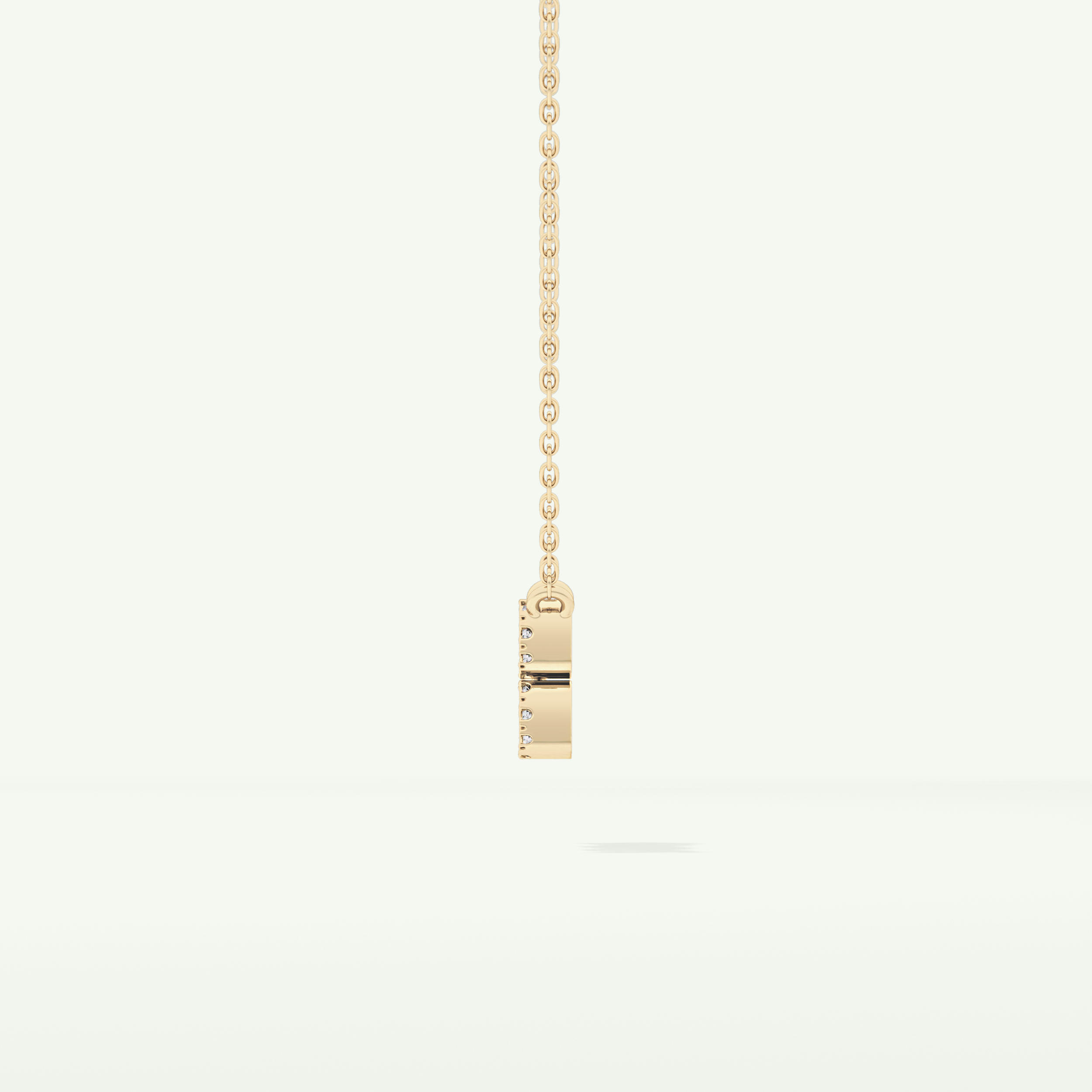 0.114 TCW Round Lab-Grown Diamond Aquarius Zodiac Necklace 7