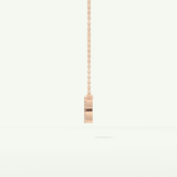 0.114 TCW Round Lab-Grown Diamond Aquarius Zodiac Necklace 14