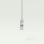 0.114 TCW Round Lab-Grown Diamond Aquarius Zodiac Necklace 18