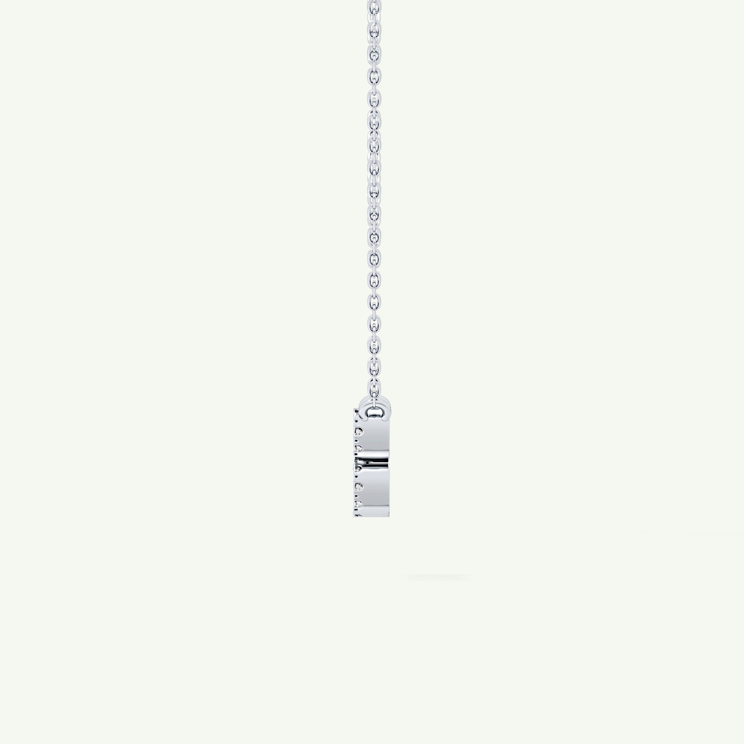 0.114 TCW Round Lab-Grown Diamond Aquarius Zodiac Necklace 21
