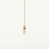 0.175 TCW Round Lab-Grown Diamond Cancer Zodiac Necklace 14