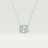 0.175 TCW Round Lab-Grown Diamond Cancer Zodiac Necklace 17