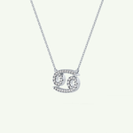 0.175 TCW Round Lab-Grown Diamond Cancer Zodiac Necklace 19