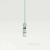 0.175 TCW Round Lab-Grown Diamond Cancer Zodiac Necklace 18