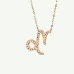 0.108 TCW Round Lab-Grown Diamond Capricon Zodiac Necklace 12