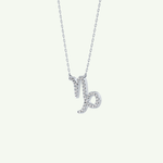 0.108 TCW Round Lab-Grown Diamond Capricon Zodiac Necklace 17