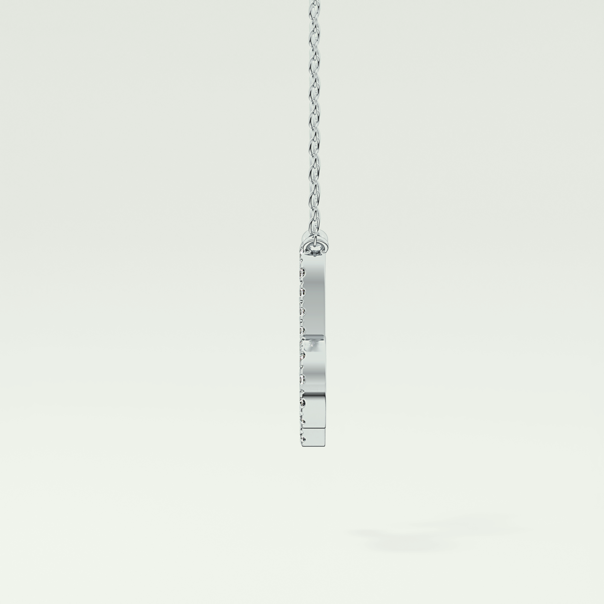 0.108 TCW Round Lab-Grown Diamond Capricon Zodiac Necklace 16