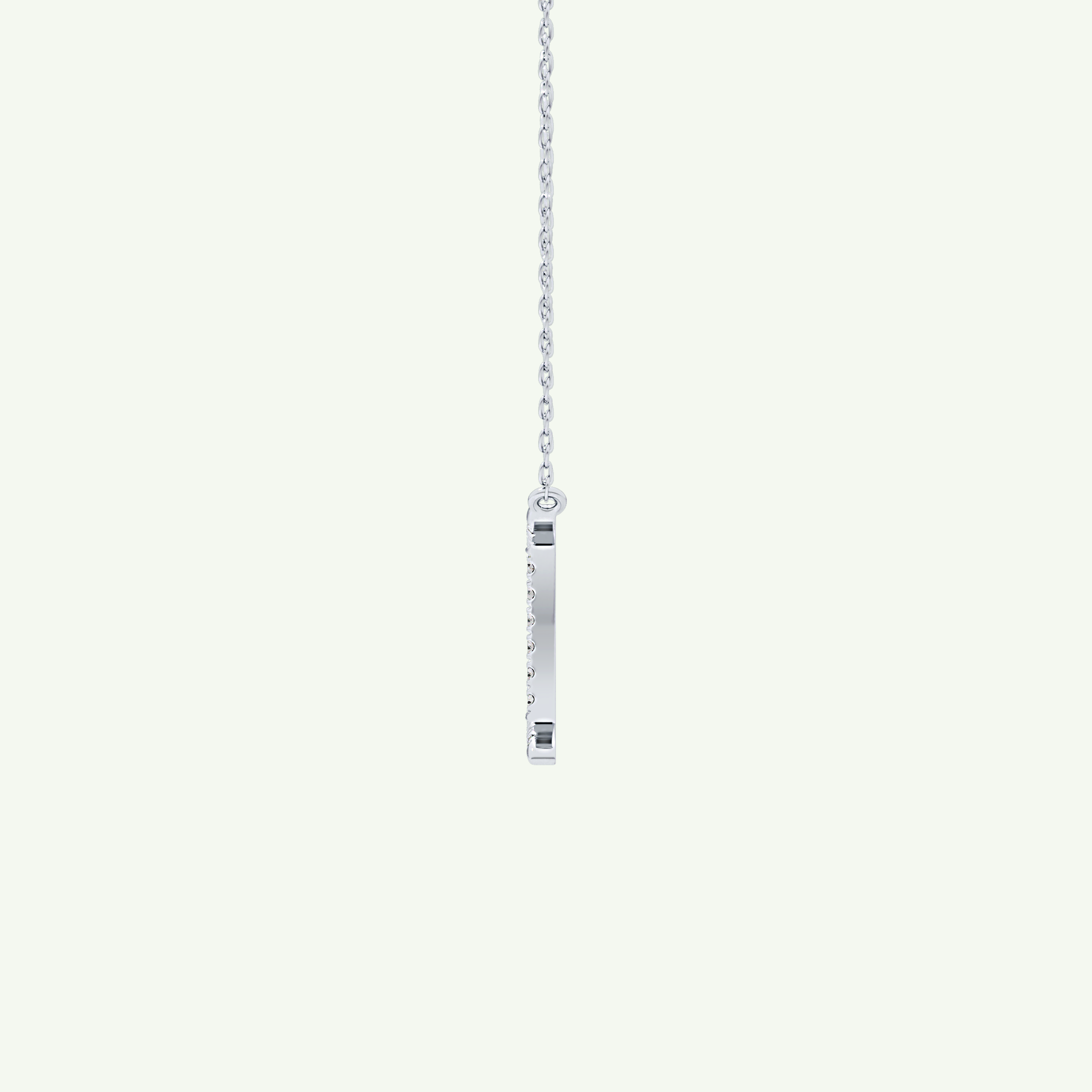 0.13 TCW Round Lab-Grown Diamond Gemini Zodiac Necklace 18