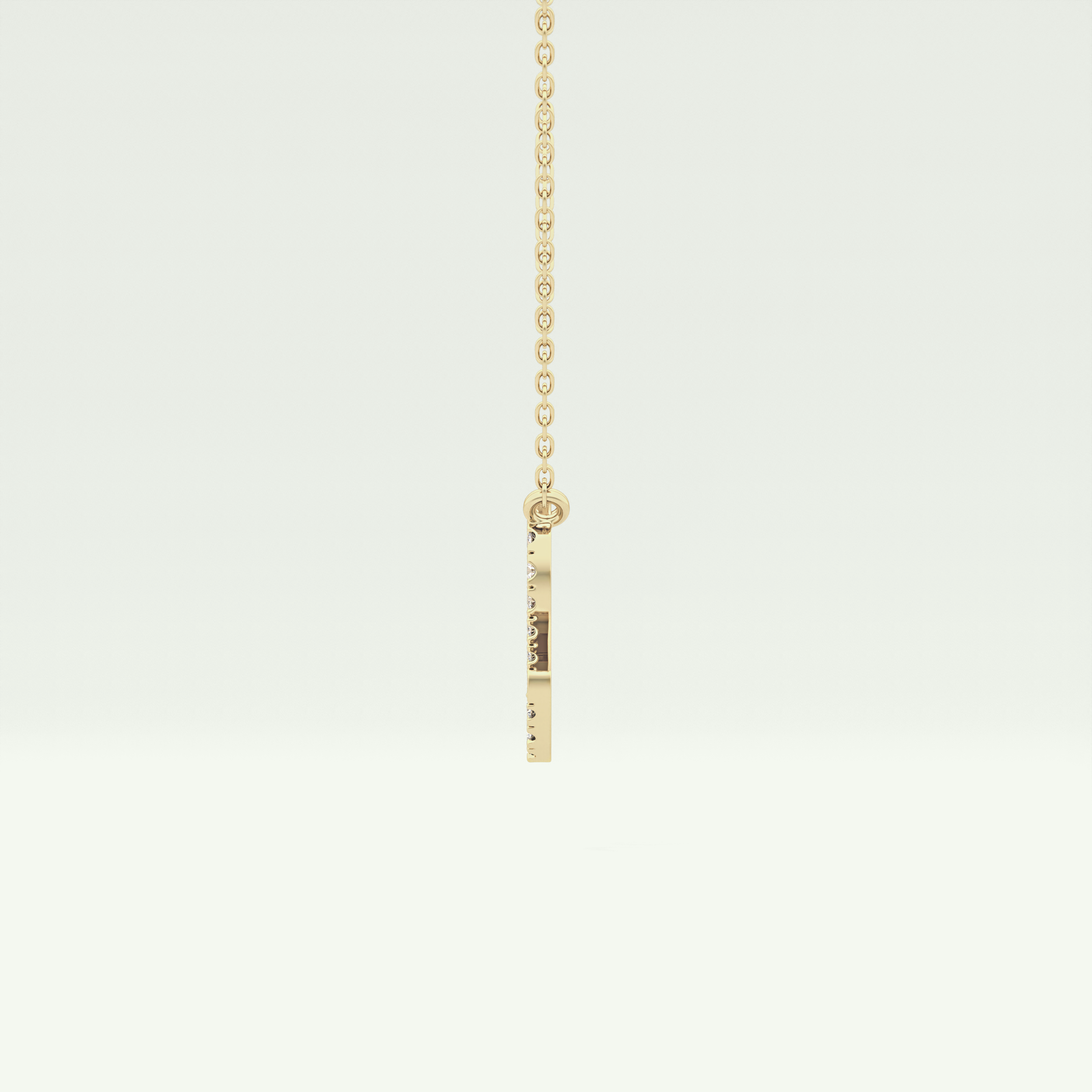 0.14 TCW Round Lab-Grown Diamond Leo Zodiac Necklace 4