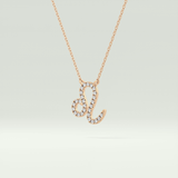 0.14 TCW Round Lab-Grown Diamond Leo Zodiac Necklace 8