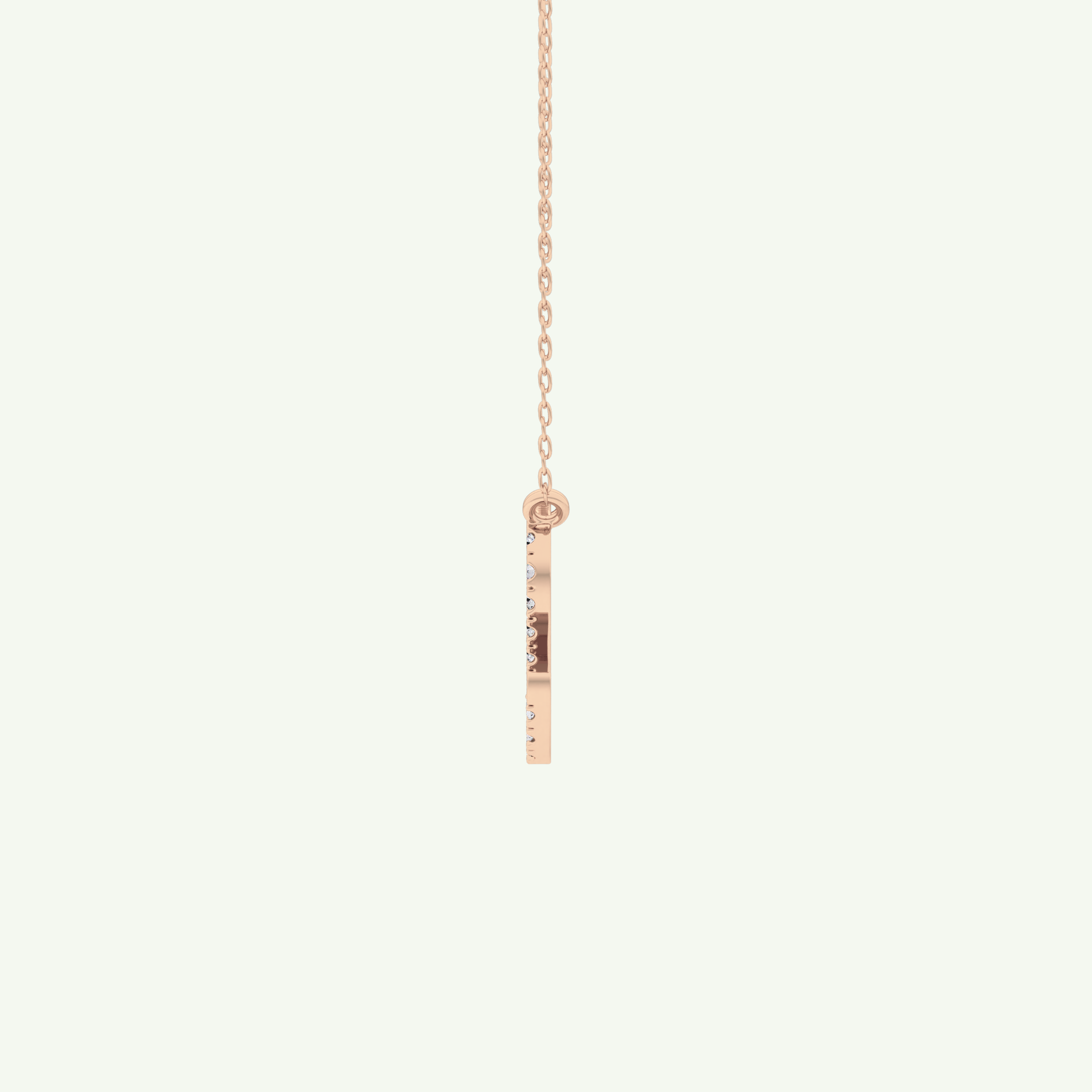 0.14 TCW Round Lab-Grown Diamond Leo Zodiac Necklace 11
