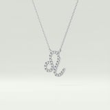 0.14 TCW Round Lab-Grown Diamond Leo Zodiac Necklace 14