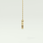 0.101 CT Round Lab-Grown Diamond Libra Zodiac Necklace 3
