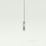 0.101 CT Round Lab-Grown Diamond Libra Zodiac Necklace 11