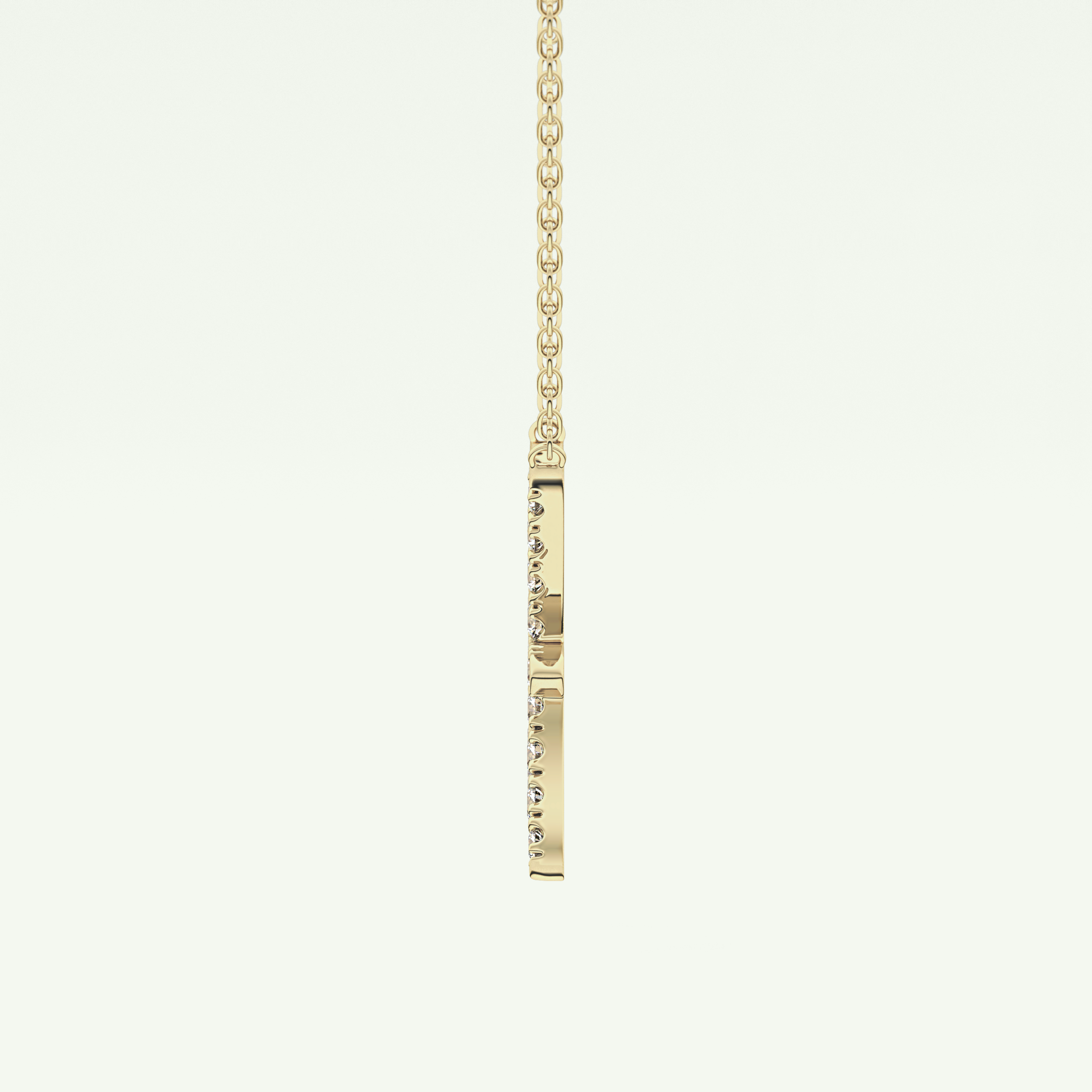 0.273 CT Round Lab-Grown Diamond Pisces Zodiac Necklace 3