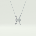 0.273 CT Round Lab-Grown Diamond Pisces Zodiac Necklace 10