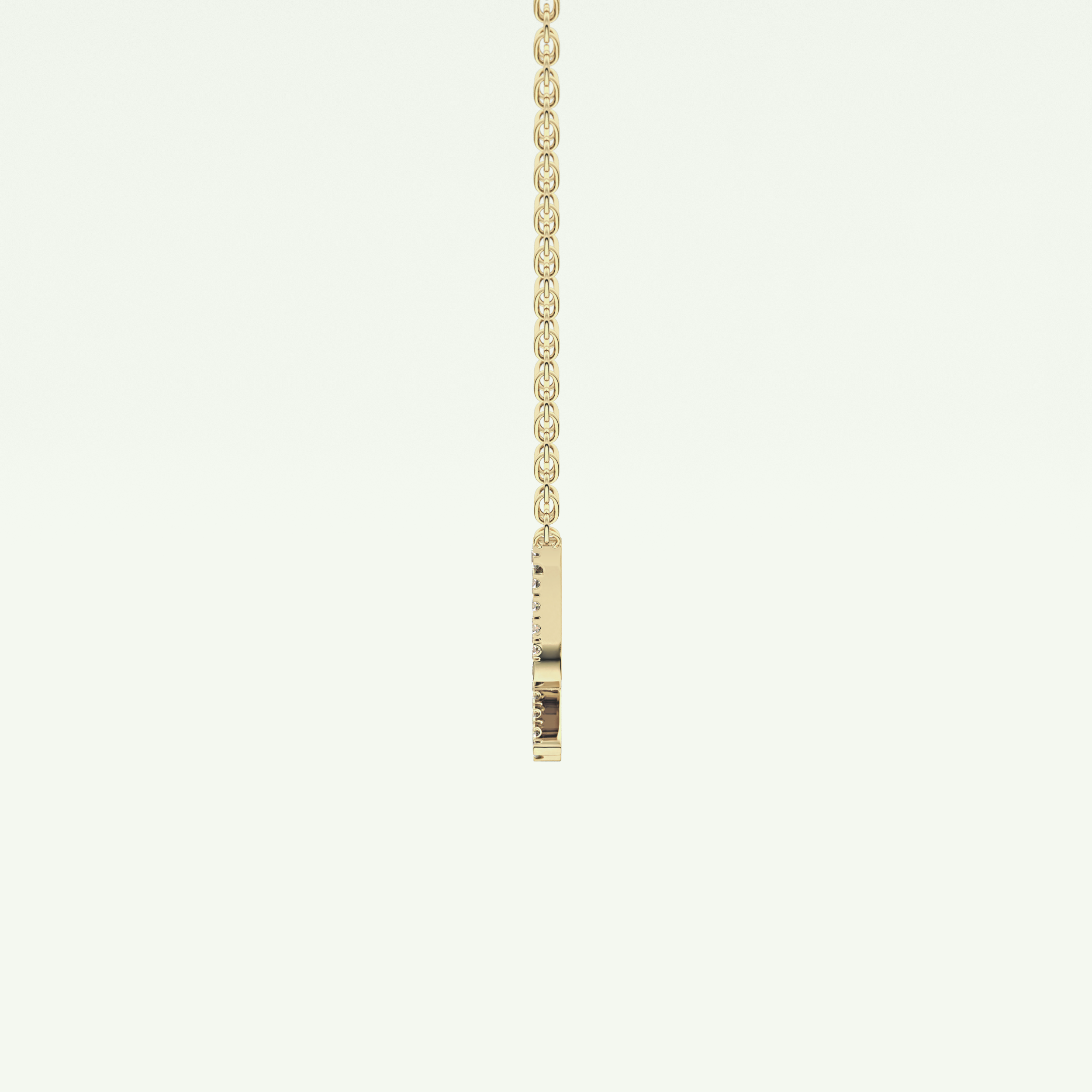 0.273 CT Round Lab-Grown Diamond Sagittarius Zodiac Necklace 3