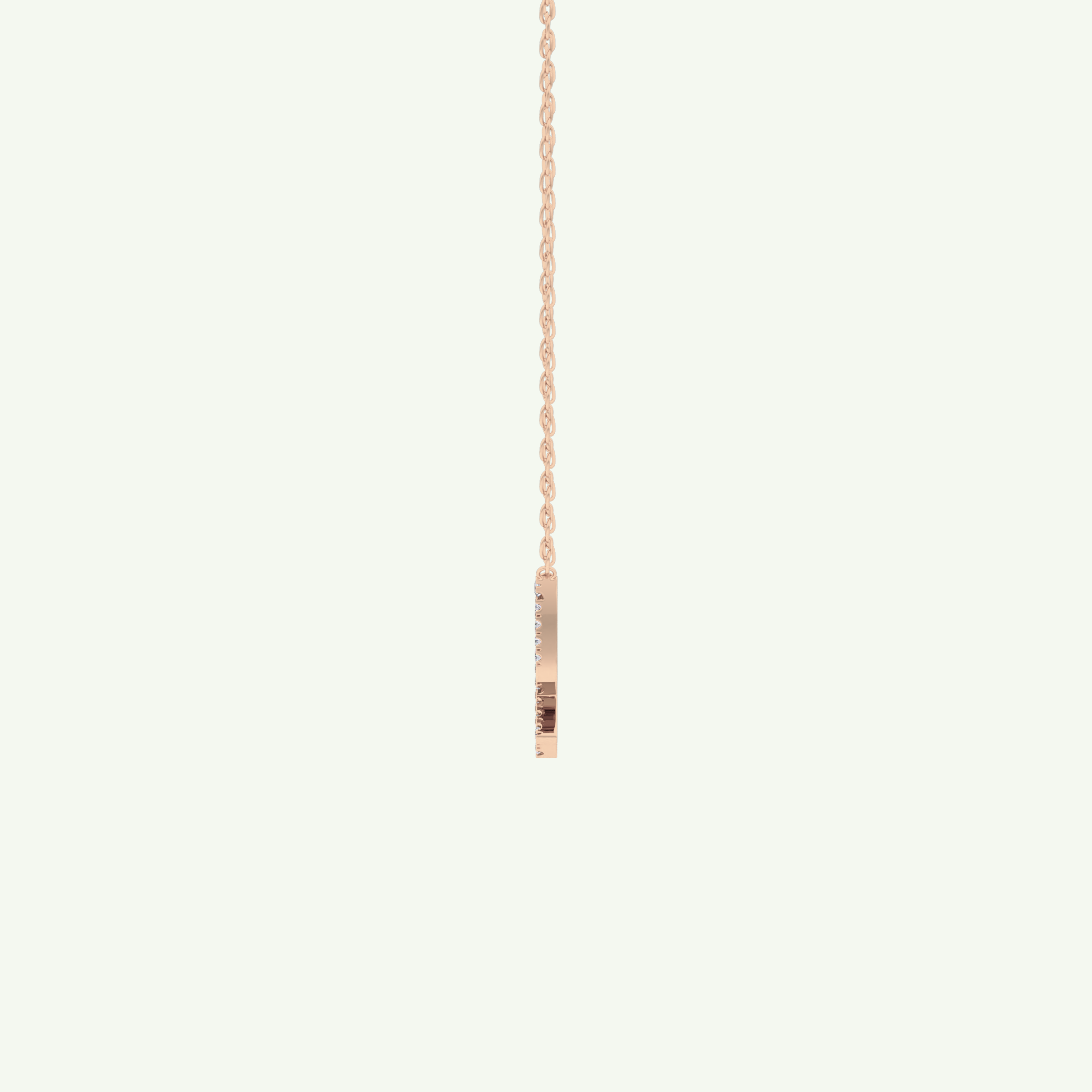 0.273 CT Round Lab-Grown Diamond Sagittarius Zodiac Necklace 12
