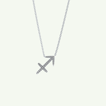 0.273 CT Round Lab-Grown Diamond Sagittarius Zodiac Necklace 16