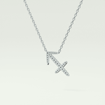 0.273 CT Round Lab-Grown Diamond Sagittarius Zodiac Necklace 17