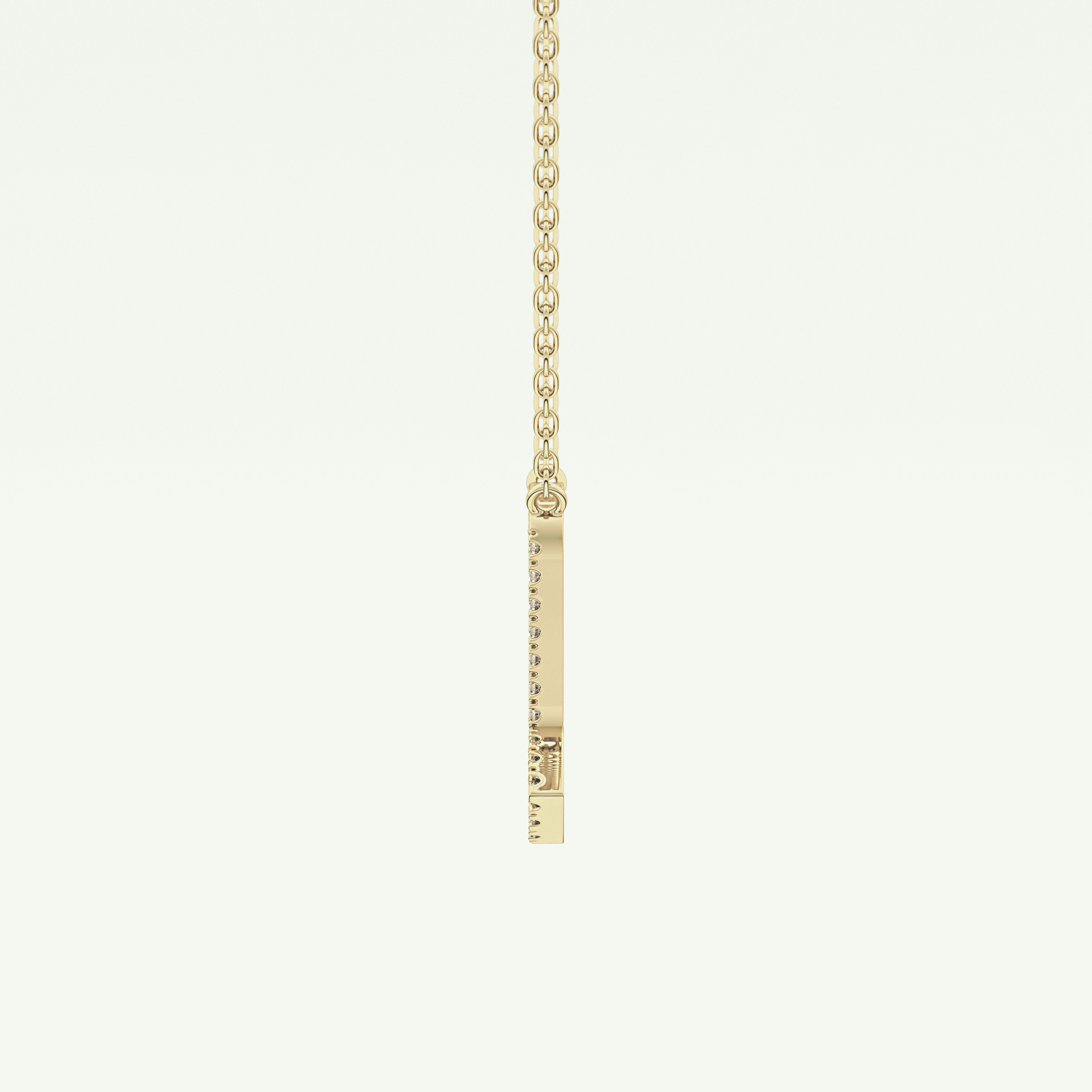 0.093 CT Round Lab-Grown Diamond Virgo Zodiac Necklace 3