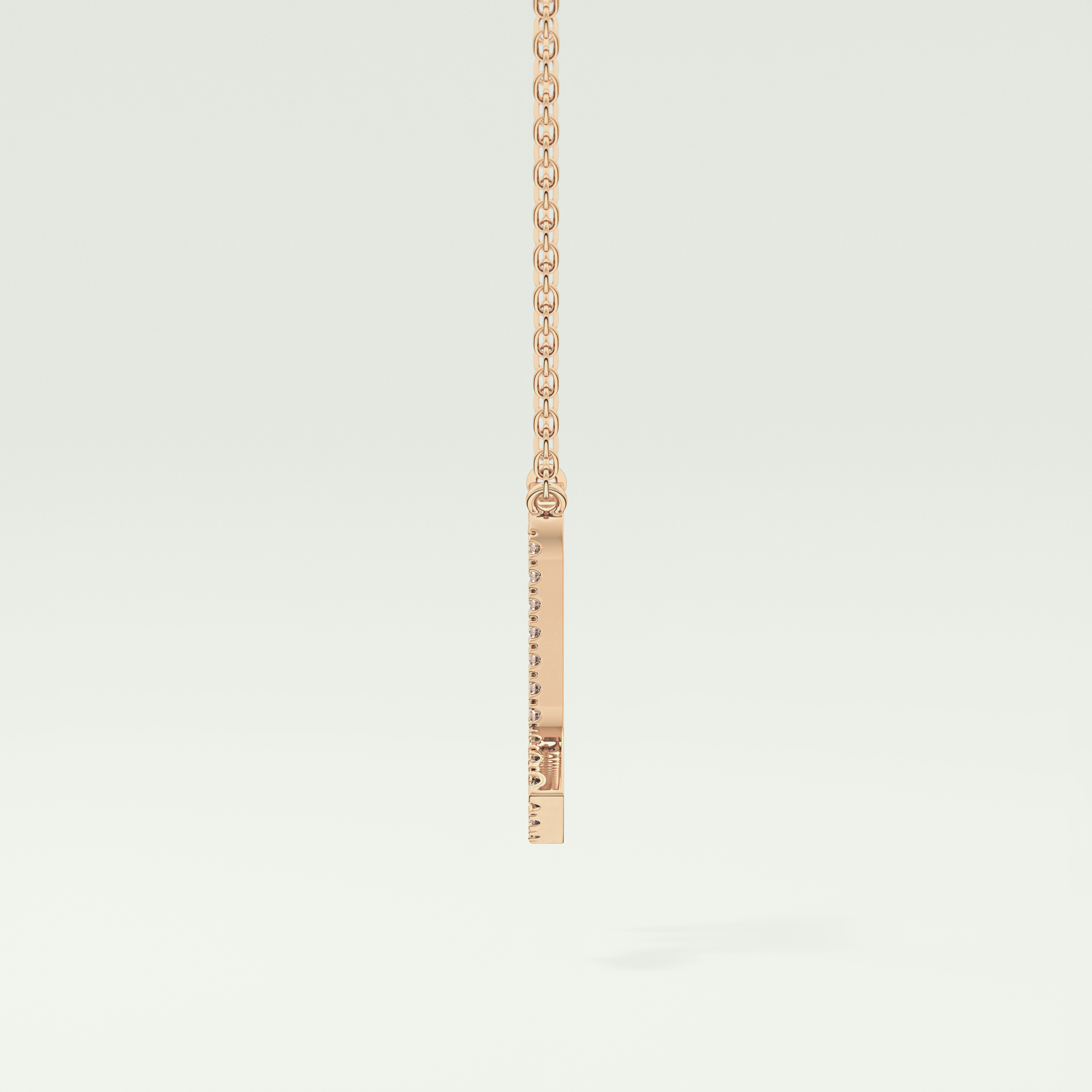 0.093 CT Round Lab-Grown Diamond Virgo Zodiac Necklace 8