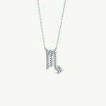 0.093 CT Round Lab-Grown Diamond Virgo Zodiac Necklace 14