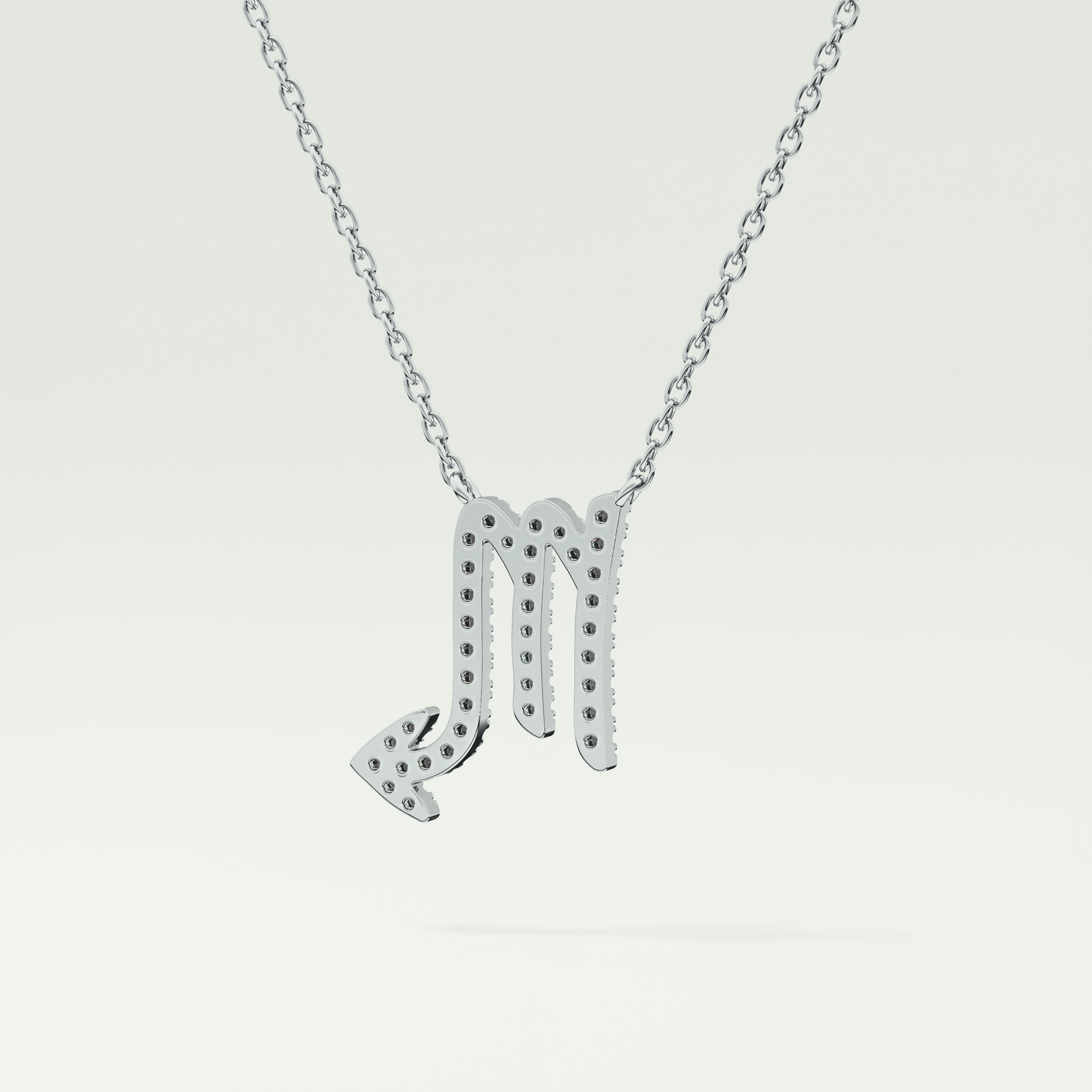 0.093 CT Round Lab-Grown Diamond Virgo Zodiac Necklace 15