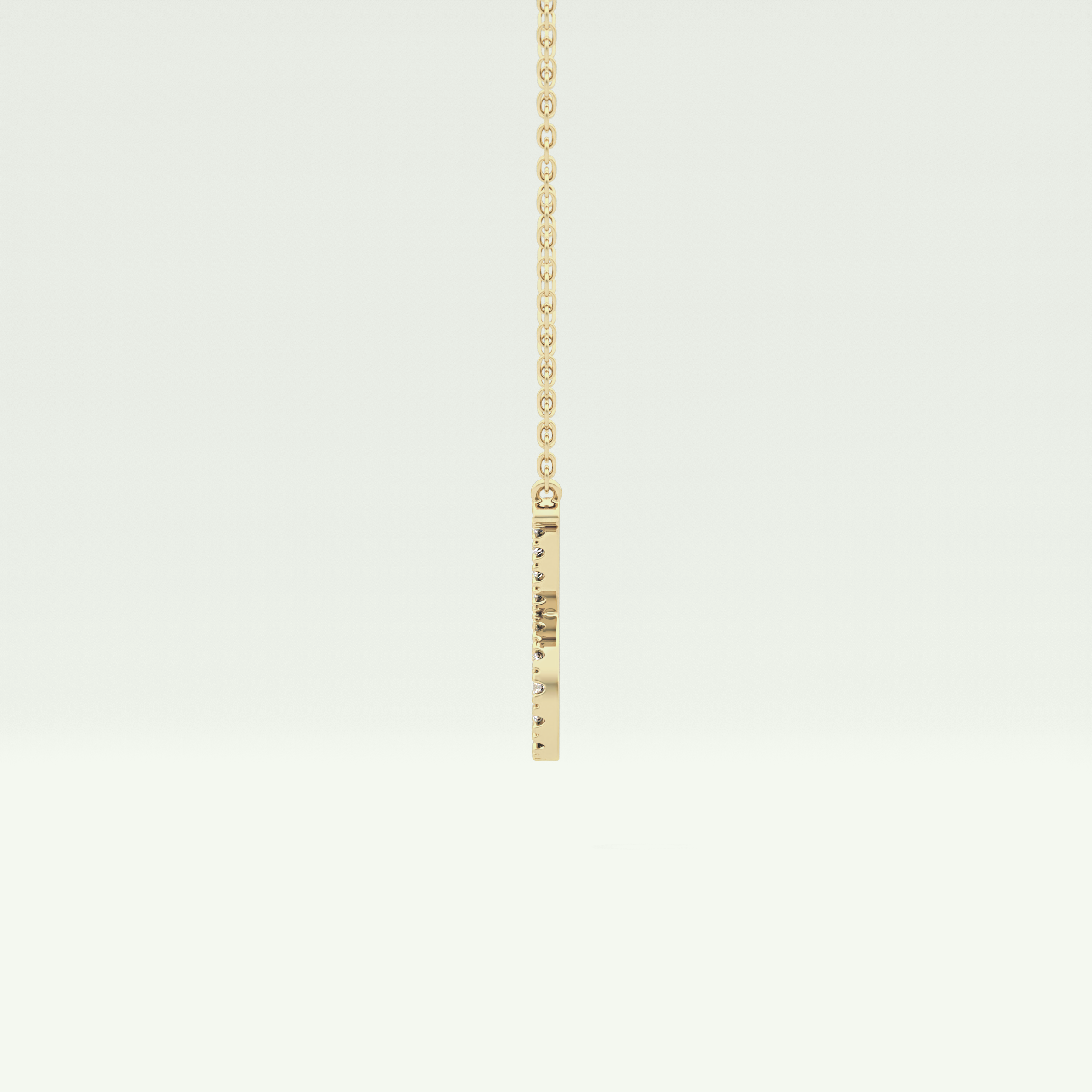 0.12 CT Round Lab-Grown Diamond Taurus Zodiac Necklace 4
