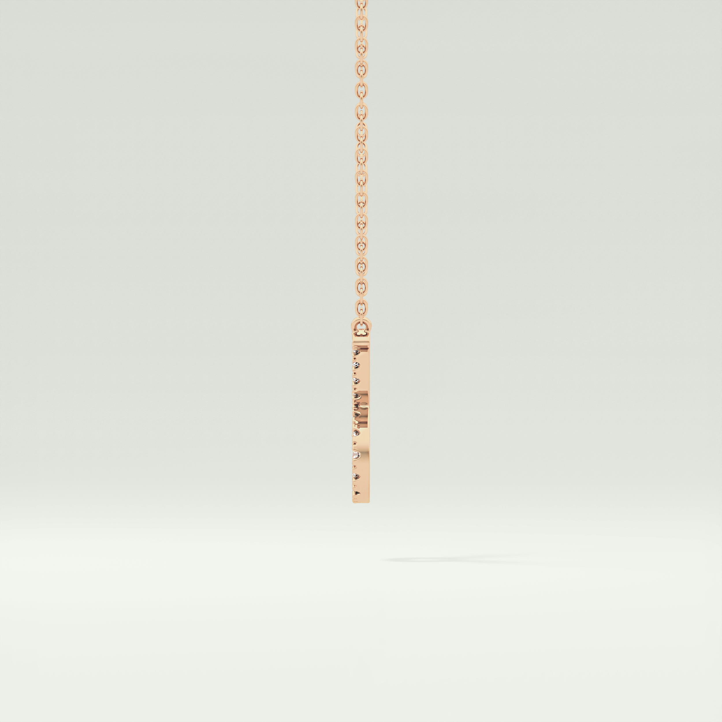 0.12 CT Round Lab-Grown Diamond Taurus Zodiac Necklace 9