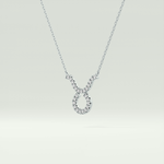 0.12 CT Round Lab-Grown Diamond Taurus Zodiac Necklace 12