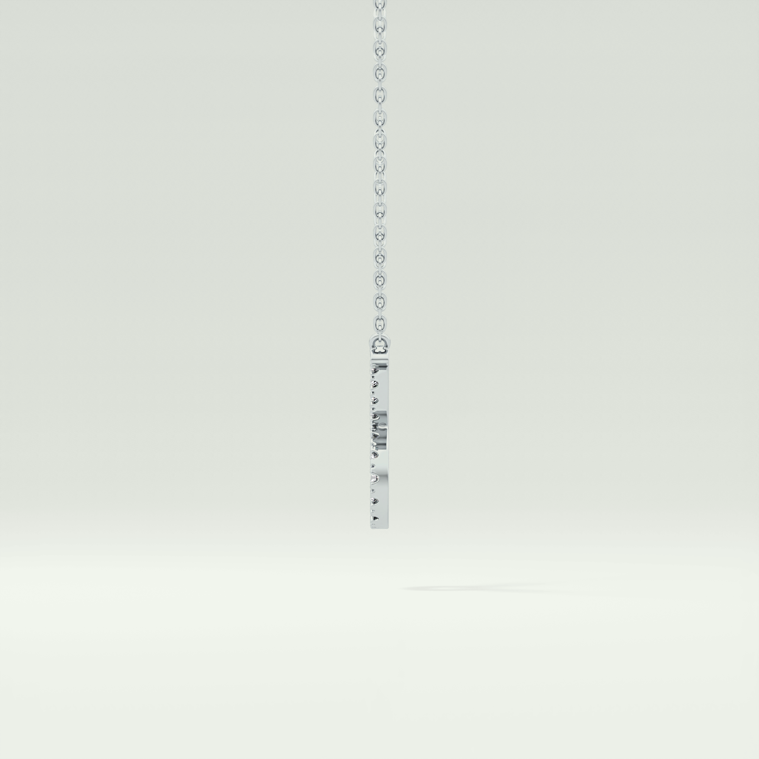 0.12 CT Round Lab-Grown Diamond Taurus Zodiac Necklace 14