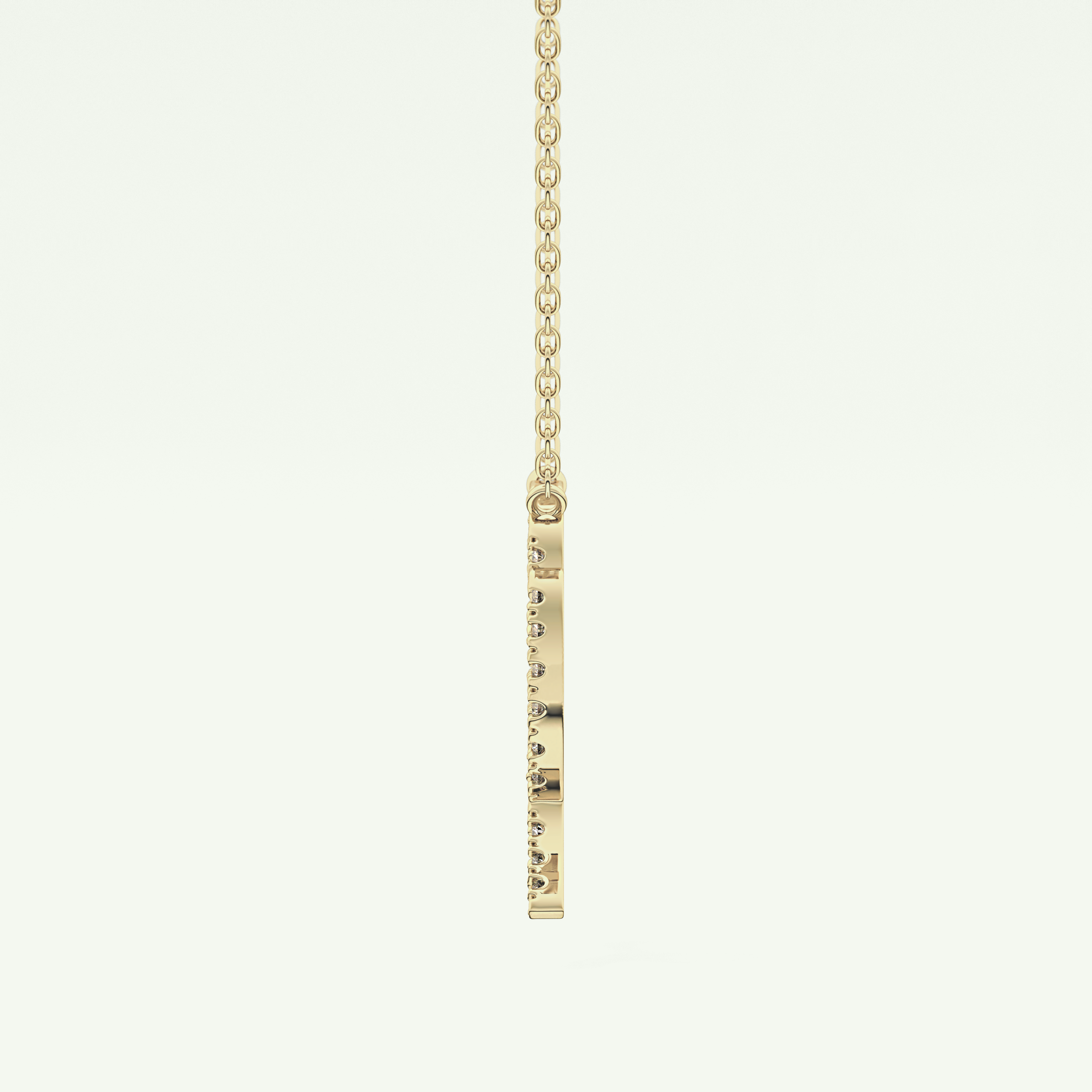 0.204 CT Round Lab-Grown Diamond Virgo Zodiac Necklace 3