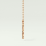 0.204 CT Round Lab-Grown Diamond Virgo Zodiac Necklace 8