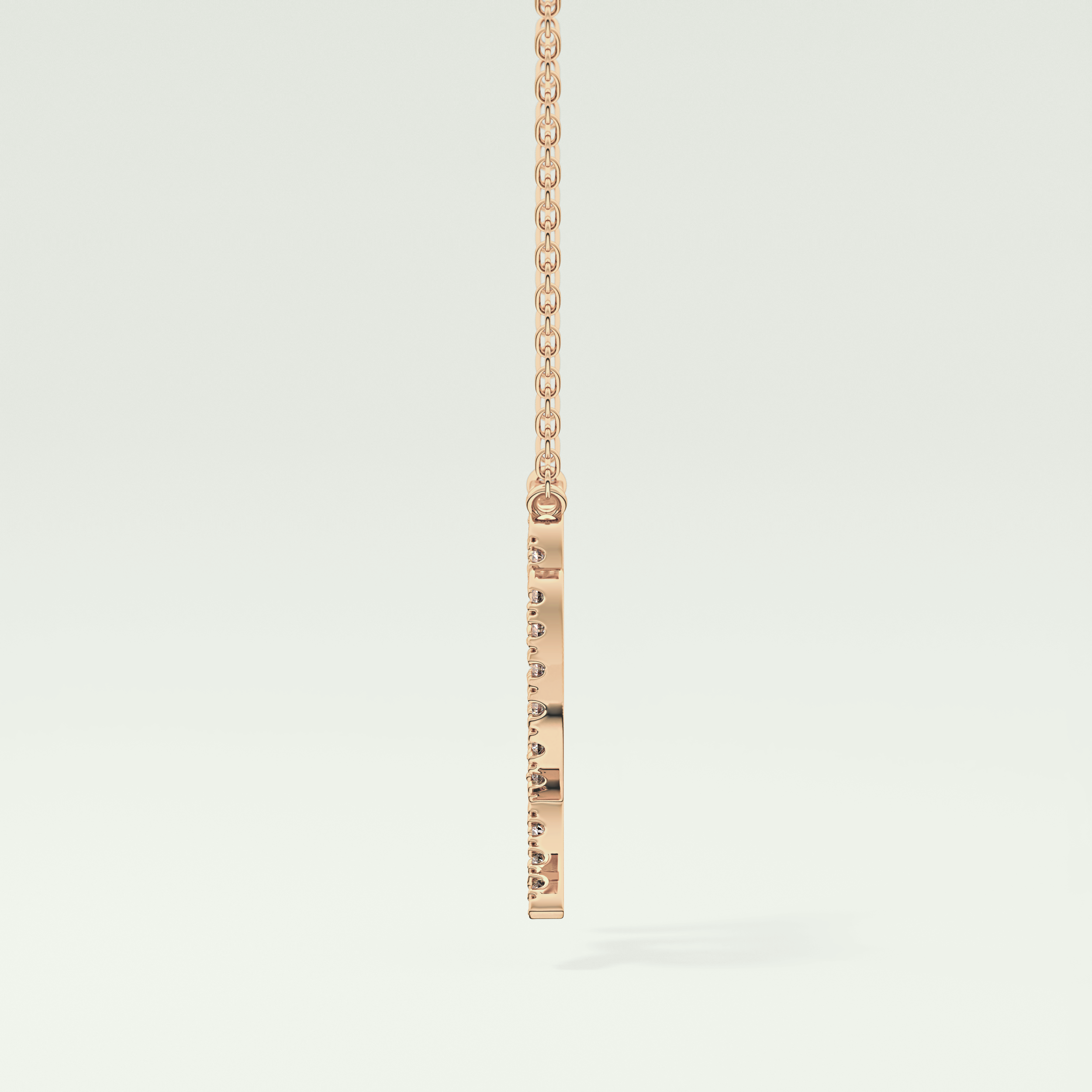 0.204 CT Round Lab-Grown Diamond Virgo Zodiac Necklace 8