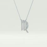 0.204 CT Round Lab-Grown Diamond Virgo Zodiac Necklace 12