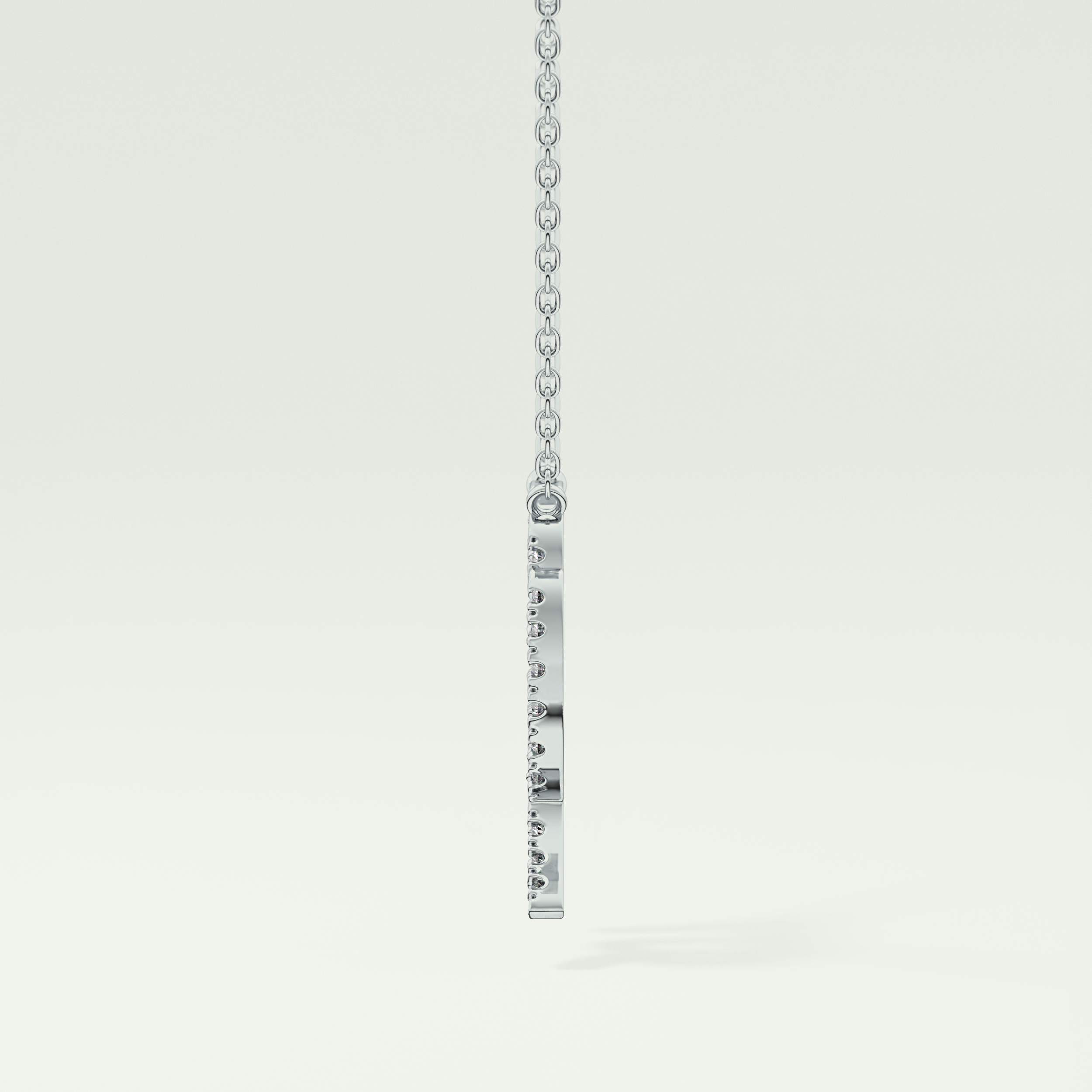 0.204 CT Round Lab-Grown Diamond Virgo Zodiac Necklace 13