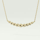 0.413 TCW Round Lab-Grown Diamond Curved Necklace