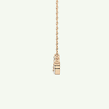 0.413 TCW Round Lab-Grown Diamond Curved Necklace