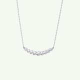 0.413 TCW Round Lab-Grown Diamond Curved Necklace