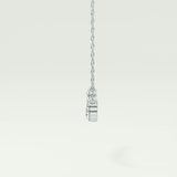 0.413 TCW Round Lab-Grown Diamond Curved Necklace