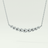 0.413 TCW Round Lab-Grown Diamond Curved Necklace