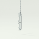 0.08 TCW Round Lab-Grown Diamond V Shaped Necklace